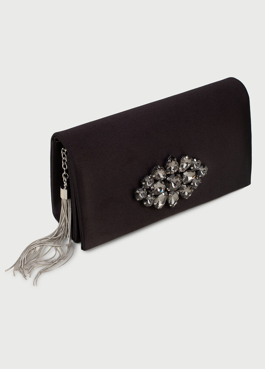 Clutch nera gioiello AIDA | Caovilla store